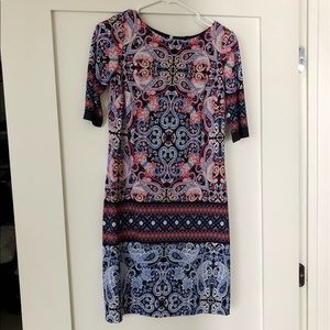 Eliza J Paisley Shift Dress - size 0